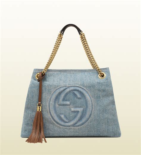 gucci mini soho leather shoulder bag|gucci soho denim bag.